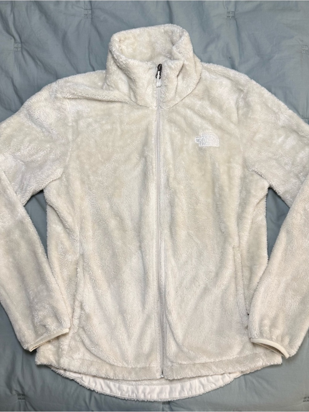 The North Face Women's Osito Full-Zip Fleece Jacket - Cream White Fluffy M